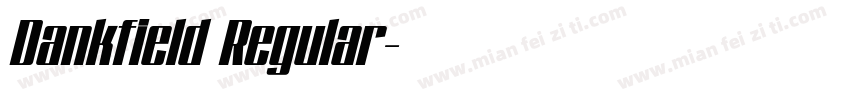Dankfield Regular字体转换